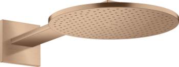 - AXOR ShowerSolutions Deszczownica prysznicowa 30 cm 2jet z ramieniem prysznicowym czerwone złoto szczotkowane 35303310 - 35303310 - Łazienki Szydłowski