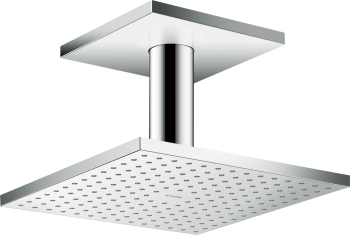 - AXOR ShowerSolutions Deszczownica prysznicowa 25 x 25 cm 1jet z przyłączem sufitowym chrom 35308000 - 35308000 - Łazienki Szydłowski