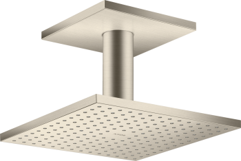 - AXOR ShowerSolutions Deszczownica prysznicowa 25 x 25 cm 1jet z przyłączem sufitowym nikiel szczotkowany 35308820 - 35308820 - Łazienki Szydłowski