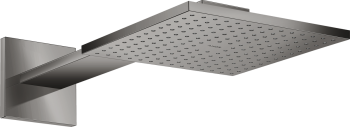 - AXOR ShowerSolutions Deszczownica prysznicowa 25 x 25 cm 2jet z ramieniem prysznicowym czarny chrom polerowany 35310330 - 35310330 - Łazienki Szydłowski