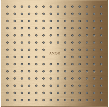 - AXOR ShowerSolutions Deszczownica prysznicowa 25 x 25 cm 2jet do montażu w suficie brąz szczotkowany 35313140 - 35313140 U - Łazienki Szydłowski