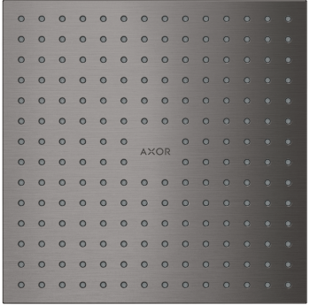- AXOR ShowerSolutions deszczownica prysznicowa 25 x 25 cm 2jet do montażu w suficie czarny chrom szczotkowany 35313340 - 35313340 - Łazienki Szydłowski