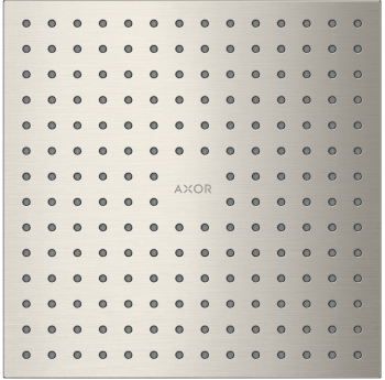 - AXOR ShowerSolutions Deszczownica prysznicowa 25 x 25 cm 2jet do montażu w suficie stal szlachetna optyczna 35313800 - 35313800 - Łazienki Szydłowski