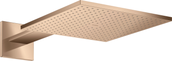  - AXOR ShowerSolutions Deszczownica prysznicowa 30 x 30 cm 1jet z ramieniem prysznicowym czerwone złoto polerowane 35314300 - 35314300 - Łazienki Szydłowski