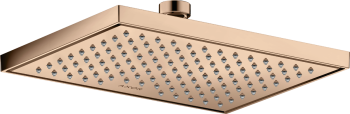 - AXOR ShowerSolutions Deszczownica prysznicowa 24,5 x 18,5 cm 1jet EcoSmart czerwone złoto polerowane 35374300 - 35374300 - Łazienki Szydłowski