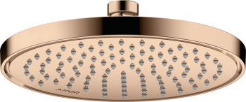 - AXOR ShowerSolutions Deszczownica prysznicowa 22 cm 1jet czerwony złoty polerowany 35382300 - 35382300 - Łazienki Szydłowski