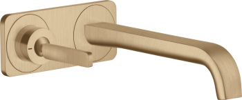 - AXOR Citterio E bateria umywalkowa z wylewką 22,1 cm i płytką, brąz szczotkowany 36114140 - 36114140 - Łazienki Szydłowski