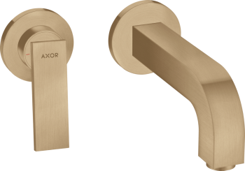 - AXOR Citterio bateria umywalkowa z wylewką 22 cm i rozetami, ścienna, podtynkowa brąz szczotkowany 39121140 - 39121140 U - Łazienki Szydłowski