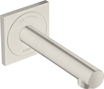 - AXOR Uno Elektroniczna bateria umywalkowa z wylewką 16,1 cm, ścienna, podtynkowa stal szlachetna optyczna 45110800 - 45110800 - Łazienki Szydłowski