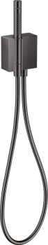 - AXOR Edge Przyłącze węża prysznicowego z główką prysznicową 2jet, Slim z uchwytem i wężem, czarny chrom polerowany 46521330 - 46521330 - Łazienki Szydłowski