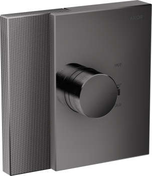 - AXOR Edge Bateria termostatyczna HighFlow, podtynkowa, szlif diamentowy czarny chrom polerowany 46741330 - 46741330 - Łazienki Szydłowski