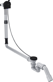 - AXOR Kompletny syfon wannowy z napełnianiem przez przelew, specjalny czarny mat 58317670 - 58317670 - Łazienki Szydłowski