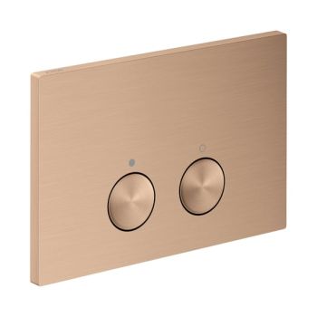 - AXOR FlushPlate Przycisk spłukujący czerwony złoty szczotkowany 42530310 - 42530310 - Łazienki Szydłowski