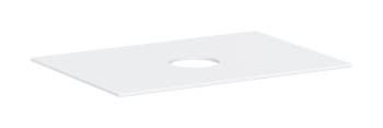  - HANSGROHE Xevolos E Blat 78 x 55cm z wycięciem na środku pod umywalkę nablatową bez otworu na baterię biały mat 54328700 - 54328700 - Łazienki Szydłowski