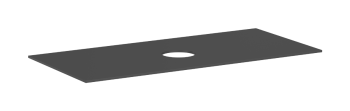  - HANSGROHE Xevolos E Blat 118 x 55cm z wycięciem na środku pod umywalkę nablatową bez otworu na baterię szary łupek matowy 54330760 - 54330760 - Łazienki Szydłowski