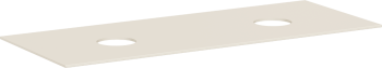  - HANSGROHE Xevolos E Blat 137 x 55cm z wycięciami pod 2 umywalki nablatowe bez otworu na baterię piaskowy beż matowy 54332780 - 54332780 - Łazienki Szydłowski
