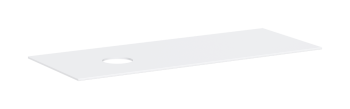  - HANSGROHE Xevolos E Blat 137 x 55 cm z wycięciem po lewej stronie pod umywalkę nablatową bez otworu na baterię biały mat 54333700 - 54333700 - Łazienki Szydłowski