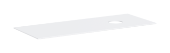  - HANSGROHE Xevolos E Blat 137 x 55cm z wycięciem po prawej stronie pod umywalkę nablatową bez otworu na baterię biały mat 54334700 - 54334700 - Łazienki Szydłowski