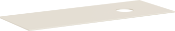  - HANSGROHE Xevolos E Blat 137 x 55cm z wycięciem po prawej stronie pod umywalkę nablatową bez otworu na baterię piaskowy beż matowy 54334780 - 54334780 - Łazienki Szydłowski