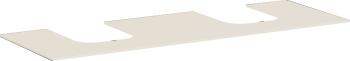  - HANSGROHE Xevolos E Blat 157 x 55cm z wycięciami pod 2 umywalki nablatowe bez otworu na baterię piaskowy beż matowy 54335780 - 54335780 - Łazienki Szydłowski