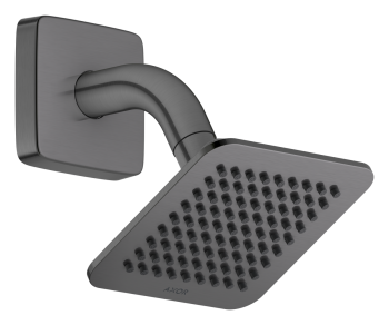  - AXOR Citterio C Deszczownica prysznicowa 12 x 12 cm 1jet z ramieniem prysznicowym czarny chrom szczotkowany 28810340 - 28810340 - Łazienki Szydłowski