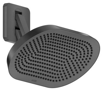 - AXOR ShowerSphere Deszczownica prysznicowa 37 x 22 cm 2jet z regulowanym ramieniem prysznicowym czarny chrom szczotkowany 39745340 - 39745340 - Łazienki Szydłowski