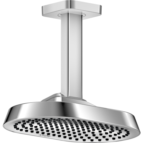 - AXOR ShowerSphere Deszczownica prysznicowa 25 x 16 cm 1jet EcoSmart+ z przyłączem sufitowym chrom 39771000 - 39771000 - Łazienki Szydłowski