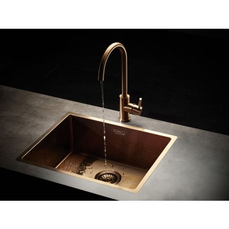 - REGINOX Miami zlewozmywak 54 x 44 x 20 cm stal nierdzewna kolor Cooper R30738 - R30738 - Łazienki Szydłowski