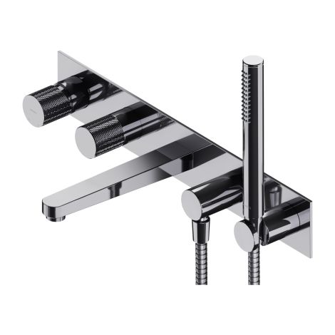 - OMNIRES CONTOUR bateria wannowa ścienna podtynkowa 5-otworowa, chrom połysk CT80371CR - CT8037-1CR - Łazienki Szydłowski