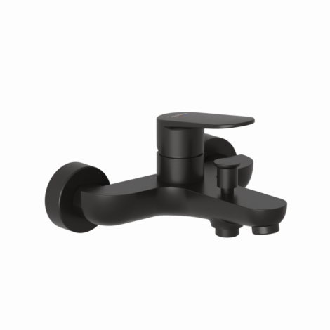 - KLUDI X1 bateria wannowo-natryskowa czarny mat 326913975 - 326913975 - Łazienki Szydłowski