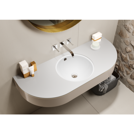  - KALDEWEI CLASSIC umywalka podblatowa o średnicy 36 cm ze stali emaliowanej kolor biały mat z powłoka Perl Effekt  910106003711 - 910106003711 - Łazienki Szydłowski