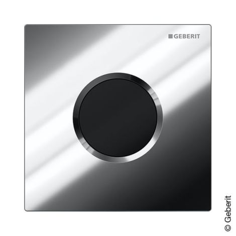  - GEBERIT typ 01 System spłukiwania pisuarów z elektronicznym uruchamianiem spłukiwania, zasilanie sieciowe, płyta przykrywająca, okrągła chrom / błyszczący 116021215 - 116.021.21.5 - Łazienki Szydłowski