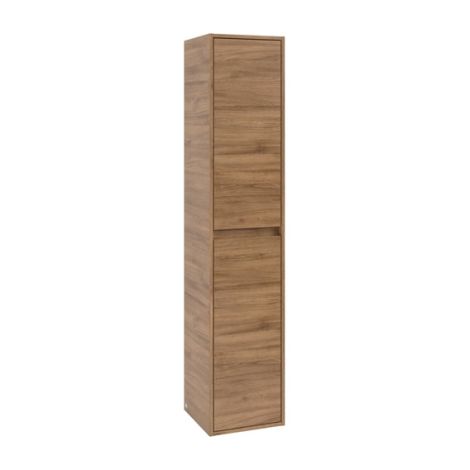 - Villeroy & Boch Skyla szafka wysoka 170 x 35 x 34,9 cm , 2 drzwi kolor kansas oak C80101RH - C80101RH - Łazienki Szydłowski