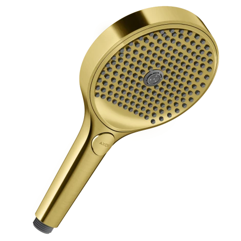- AXOR ShowerSolutions Słuchawka prysznicowa 130 3jet złoty optyczny szczotkowany 39772250 - 39772250 - Łazienki Szydłowski