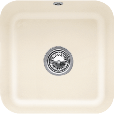 - VILLEROY&BOCH Cisterna 50 Zlewozmywak podblatowy, 44,5 x 44,5 cm ivory z powłoką ceramicplus 670301FU - 670301FU - Łazienki Szydłowski