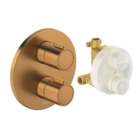  - DURAVIT Universal Termostatyczna bateria prysznicowa do 2 odbiorników brąz szczotkowany  TH4200008004 - TH4200008004 - Łazienki Szydłowski