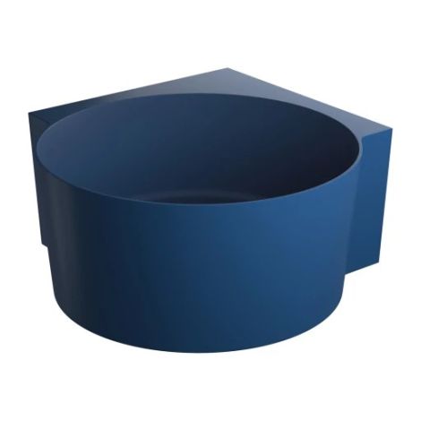 - OMNIRES OVO M+ wanna narożna okrągła, 120 x 120 cm midnight blue mat OVO120WNMB - OVO120WNMB - Łazienki Szydłowski