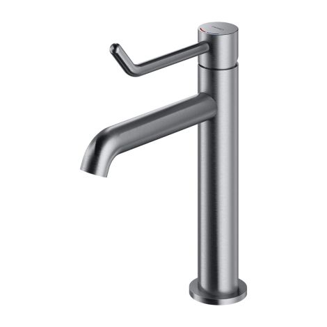  - OMNIRES Y  Inclusive Design bateria umywalkowa, 23 cm (głowica 25 mm) nikiel szczotkowany Y1212CID-NI - Y1212CID-NI - Łazienki Szydłowski