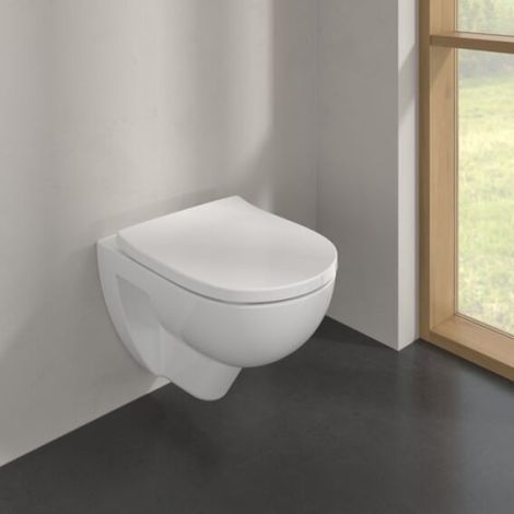  - Villeroy & Boch O.novo miska WC wisząca z TwistFlush 52 x 36 cm biała z CeramicPlus 5660C0R1 - 5660C0R1 - Łazienki Szydłowski