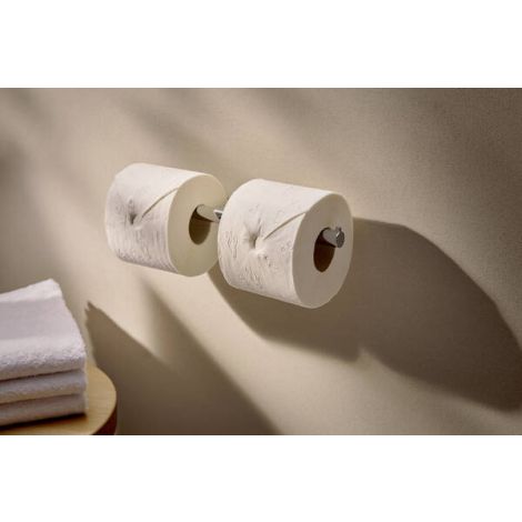  - Hansgrohe AddStoris S Uchwyt na papier toaletowy, podwójny chrom 41768000 - 41768000 - Łazienki Szydłowski