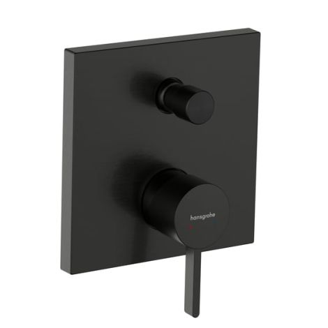 - HANSGROHE Finoris bateria wannowa czarny chrom szczotkowany 76416340 - 76416340 - Łazienki Szydłowski