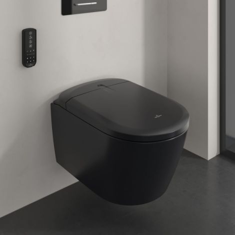  - VILLEROY & Boch  Supreo Select toaleta myjąca 61,2 x 38,4 cm kolor  Pure Black CeramicPlus V16EN3R7 - V16EN3R7 - Łazienki Szydłowski