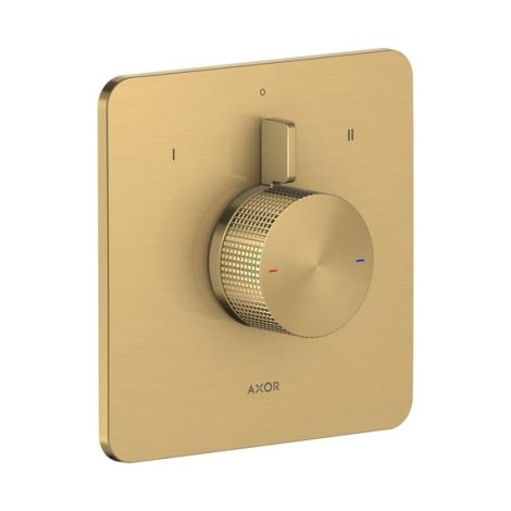 - AXOR Citterio C Bateria prysznicowa z mieszaczem do 2 odbiorników, złoty optyczny szczotkowany 49451250 - 49451250 - Łazienki Szydłowski