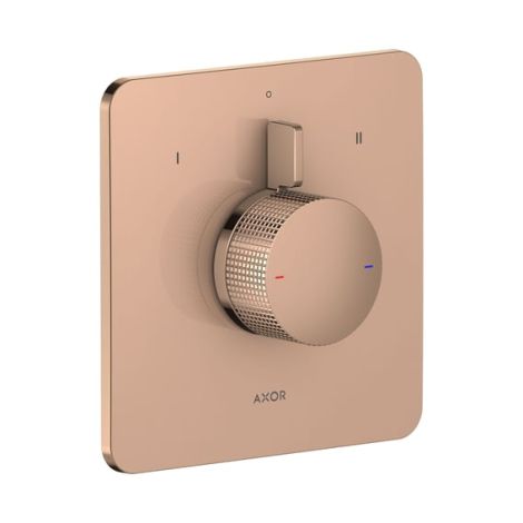 - AXOR Citterio C Bateria prysznicowa z mieszaczem do 2 odbiorników, czerwone złoto polerowane 49451300 - 49451300 - Łazienki Szydłowski