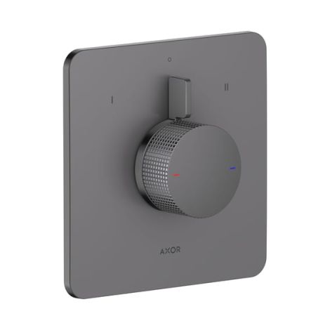 - AXOR Citterio C Bateria prysznicowa z mieszaczem do 2 odbiorników, czarny chrom polerowany 49451330 - 49451330 - Łazienki Szydłowski