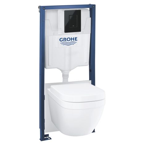 - GROHE-Solido Stelaż podtynkowy do WC 5 w 1, wysokość instalacji 1,13 m glossy black 39941000 - 39941000 - Łazienki Szydłowski