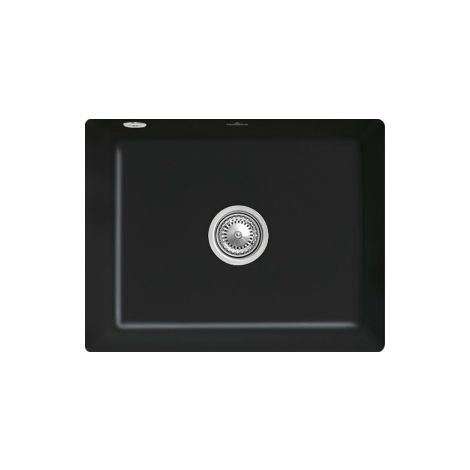  - VILLEROY & BOCH Subway  Zlewozmywak podblatowy 54,5 x 44 cm pureblack z powłoką CeramiclPus 331001R7 - 331001R7 - Łazienki Szydłowski