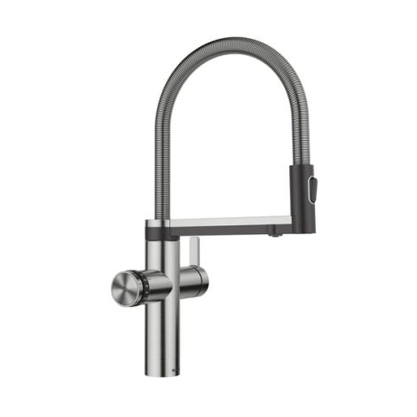  - Blanco Choice Icona bateria kuchenna z saturatorem, z systemem grzania i filtrowania, obrotowa kolor stal szlachetna szczotkowana 527656 - 527656 - Łazienki Szydłowski