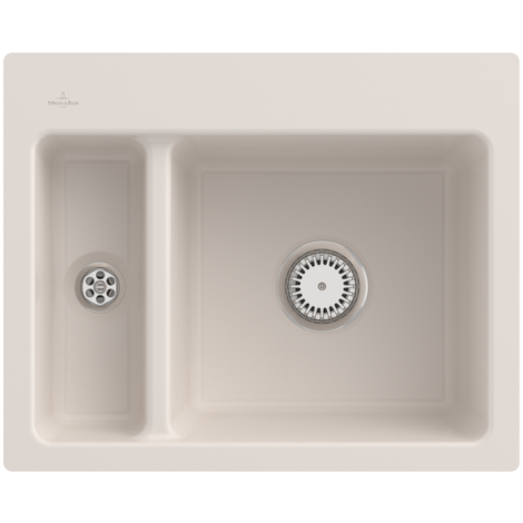  - Villeroy & Boch Subway 60 XM Flat zlewozmywak 58,5 x 47,5 cm kolor crema z CeramicPlus 67801FKR - 67801FKR - Łazienki Szydłowski