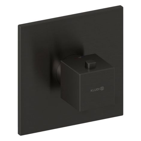 - KLUDI DECUS Podtynkowa bateria z termostatem czarny szczotkowany 54739N275 - 54739N275 - Łazienki Szydłowski